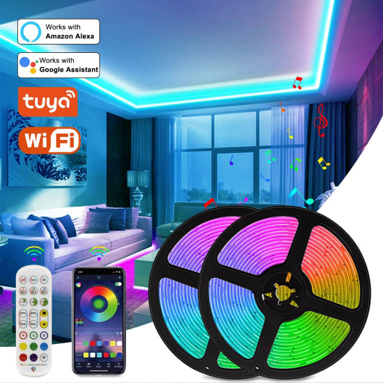 SmartX Tuya RGB5M Wi-Fi RGB LED Strip Light 5 Meter