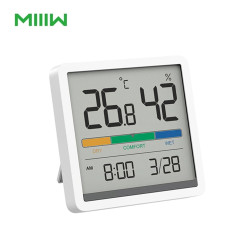 Xiaomi MIIIW Mute Temperature Humidity Clock - White