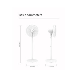 Xiaomi Electric Pedestal Fan VXFS12A-J Yunmi 3 Speed Modes 9 Blades 90° Wide Angle Natural Wind Stand Fan