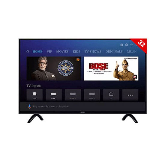 JVCO 32 Inch Double Glass Smart Android LED TV